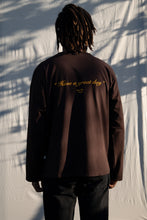 Load image into Gallery viewer, &quot;Have a great day&quot; Brown/Yellow LS Tee
